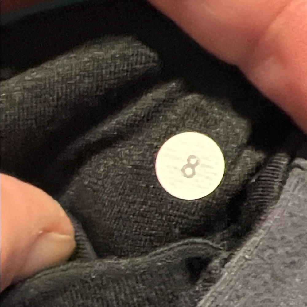 Sold - Lululemon Athletica Black and Teal Track Pants - Picture 4 of 4